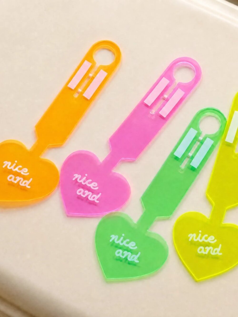 4pcs pvc colorful luggage tag